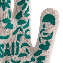 Palisad Перчатки трикотажные, ПВХ нанесение "Летний сад", 10 класс, Россия 67816