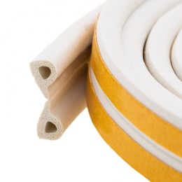 Сибртех Уплотнитель резиновый, 6 м, профиль "P", белый 88913