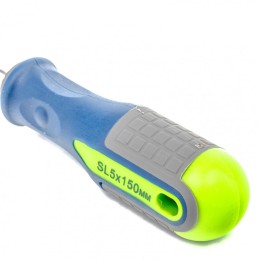 Сибртех Отвертка, SL5 х 150 мм, CrV, трехкомпонентная рукоятка 11807