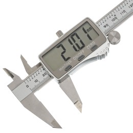 Denzel Штангенциркуль, 150 мм, электронный, большой дисплей, с глубиномером 31614