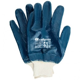 Сибртех Перчатки трикотажные с обливом из бутадиен-нитрильного каучука, манжет, M 67830