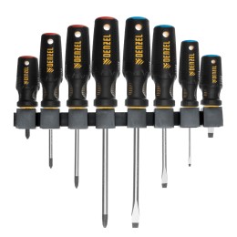 Denzel Набор отверток, 8 пр., CrV, трехкомпонентная рукоятка 12213
