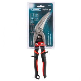 Gross Ножницы по металлу "Piranha", 270 мм, прямой и левый проходной рез, сталь СrMo, двухкомпонентные рукоятки 78331