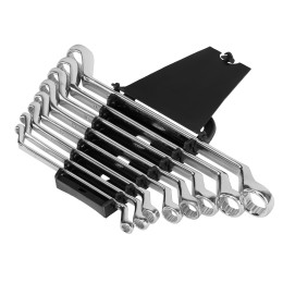 Matrix Набор ключей накидных 8 шт, 6-22мм, CrV, Elliptical, зеркальное хромирование 15338