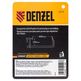 Denzel Струбцина F-образная, 120x600мм, кованая 20479