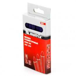 Matrix Мелки разметочные восковые синие, 120 мм, коробка 6 шт 84819