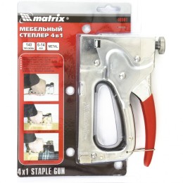 Matrix Степлер мебельный 4-функциональный, тип скобы: 140, 36, 300, 500, 6-14 мм 40901