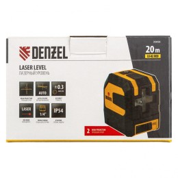 Denzel Лазерный уровень LX 02 Red, 20 м, 635 нм, резьба 1/4" 35056