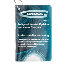 Gross Струбцина клещеобразная 2-1/4, пластиковый корпус, храповой механизм жесткой фиксации, 58 мм 20803