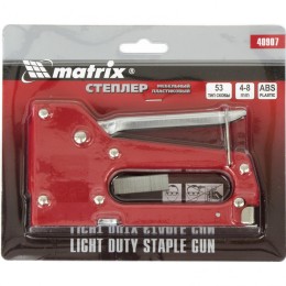 Matrix Степлер мебельный пластиковый, тип скобы 53, 4-8 мм 40907