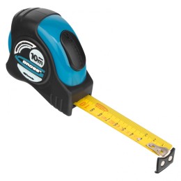 Gross Рулетка "Schlagfest",10 м x 25 мм,магнитный обрезиненный зацеп,двусторонняя шкала,автоматическая фиксация 31115