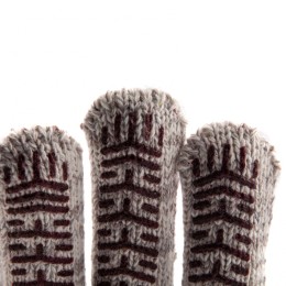 Сибртех Перчатки трикотажные усиленные, гелевое ПВХ-покрытие, 7 класс, бело-серый меланж Россия 68182