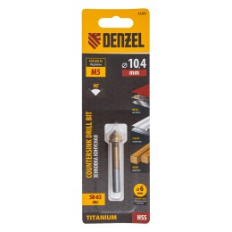 Denzel Зенковка конусная под М5, HSS, по металлу, цилиндрический хвостовик// 72305