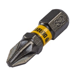 Denzel Бита PZ2х25, сталь S2, шестигранный профиль, 10 шт. Е 6,3 11654