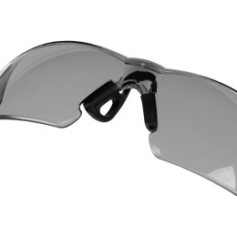 Denzel Очки защитные открытые, поликарбонатные, дымчатая линза, 2х комп.дужки Denzel