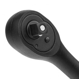 Gross Ключ-трещотка 3/8, 72 зуба, Comfort, с быстрым сбросом, CrV, двухкомпонентная рукоятка 14084