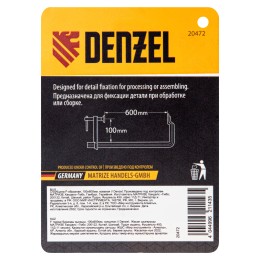 Denzel Струбцина F-образная, 100x600мм, кованая 20472