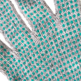 Sparta Перчатки трикотажные, ПВХ "Точка", меланж, 6 пар в упаковке, 7 класс 67817