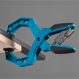 Gross Струбцина клещеобразная 4, пластиковый корпус, храповой механизм жесткой фиксации, 100 мм 20805