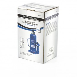 Stels Домкрат гидравлический бутылочный, 12 т, h подъема 227-457 мм 51167