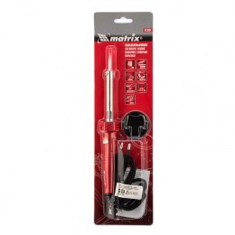 Matrix Паяльник, пластик ABS с пониженной теплопроводностью, медный наконечник с долговечным покрытием, 220 В, 40 W 913034