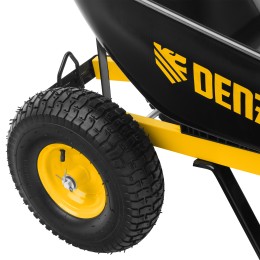 Denzel Тачка строительная, усиленная, объем 140 л, 250 кг, двухколесная, колесо 15х6.00-6 69000
