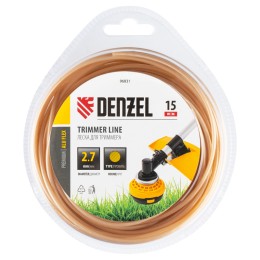 Denzel Леска для триммера армированная алюминием круглая, 2,7мм х 15м, блистер ALUFLEX 96831