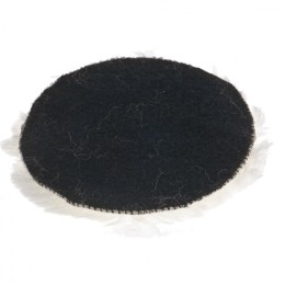 Matrix Насадка полировальная "под липучку", 125 мм, натуральная шерсть 75952