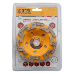 Denzel Чашка алмазная зачистная, 125 мм, Волна 72971