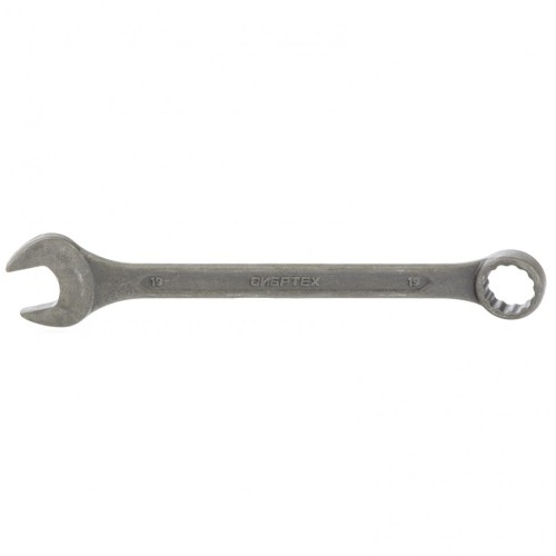 Ключ комбинированный, 19 мм, CrV, фосфатированный, ГОСТ 16983 Сибртех 14912