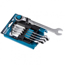 Gross Набор ключей комбинированных трещоточных, количество зубьев 100, СRV, 5 шт, 8- 17 мм 14858