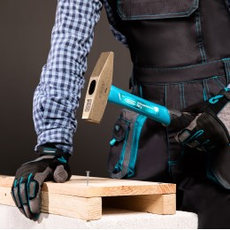 Gross Молоток слесарный, 500 г, квадратный боек, фибергласовая обрезиненная рукоятка 10276