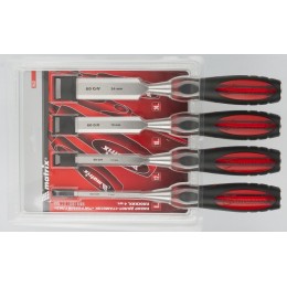 Matrix Набор долот-стамесок плоских "Тигровый глаз", 4 шт, 6-12-18-24 мм 24432