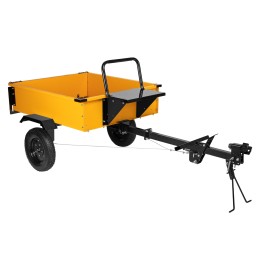 Denzel Прицеп для мотоблока TT-500, оцинк., груз. 500 кг, рег. сцепка, колеса 4.00-10, в упаковке 59950