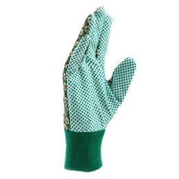 Palisad Перчатки садовые х/б ткань с ПВХ точкой, манжет, L 67763