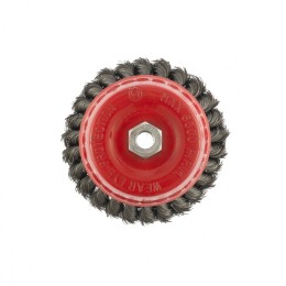 Matrix Щетка для УШМ, 125 мм, М14, "чашка", двухрядная, крученая проволока 0.35 мм 74678