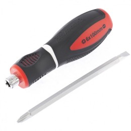 Matrix Отвертка комбинированная, SL6/PH2, CrV, двухкомпонентная рукоятка 11580