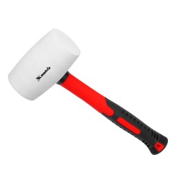 Matrix Киянка резиновая, 680 г, белая резина, фибергласовая рукоятка 11197