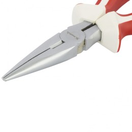 Matrix Длинногубцы прямые WHite Nickel, 180 мм, никелированные, трехкомпонентные рукоятки 17189