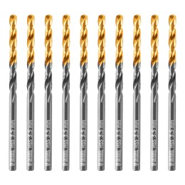 Denzel Сверло по металлу, 3,5 мм, HSS-Tin, Golden Tip, 10 шт. 717207