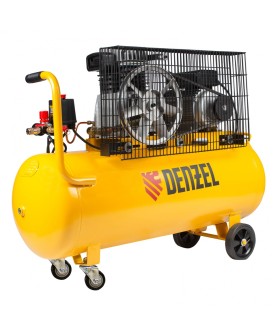 Denzel Компрессор воздушный BCI2300/100, ременный привод, 2.3 кВт, 100 литров, 400 л/мин 58114