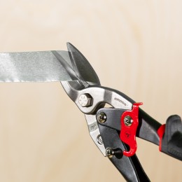 Gross Ножницы по металлу "Piranha", 250 мм, прямой и левый рез, сталь СrMo, двухкомпонентные рукоятки 78321