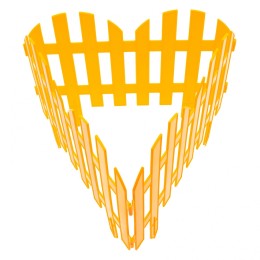Palisad Забор декоративный Романтика, 28 х 300 см, желтый, Россия, 65023