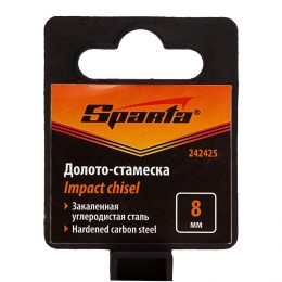 Sparta Долото-стамеска 8 мм, деревянная рукоятка// 242425