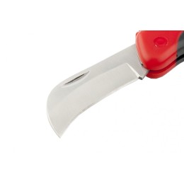 Matrix Нож электрика, складной, изогнутое лезвие, эргономичная двухкомпонентная рукоятка 78986