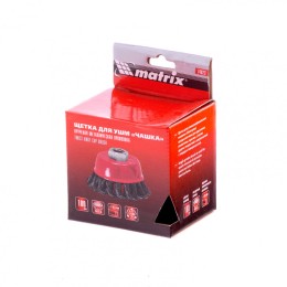 Matrix Щетка для УШМ, 100 мм, М14, "чашка", крученая проволока 0.8 мм 74623