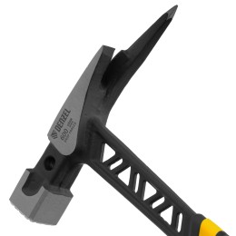 Denzel Молоток кровельщика 600 г, цельнокованый, боек с магнитом, двухкомп. обрезин. рук-ка 10623