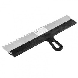 Sparta Шпатель из нержавеющей стали, 450 мм, зуб 8 х 8 мм, пластмассовая ручка 85146