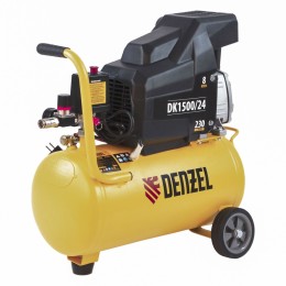Denzel Компрессор воздушный DK1500/24, Х-PRO 1.5 кВт, 230 л/мин, 24 л 58063