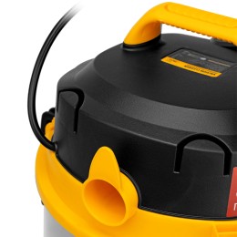 Denzel Пылесос строительный SVC15, 1200 Вт, бак 15 л, шланг 2 м 28201